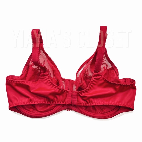 Empreinte 36D Apolline 07158 Embroidered Underwire Full Cup Bra in Fever - Picture 4 of 16